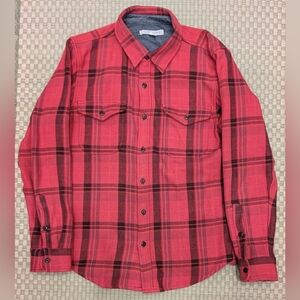 Outerknown The Blanket Flannel Shirt Red Men's Size Large